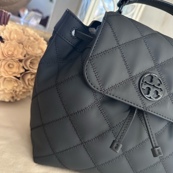 NWT Tory Burch Willa Backpack in Matte Black - Picture 8 of 8